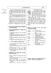 English Worksheet: An Army of Ants