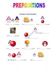 English Worksheet: Prepostions