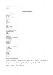 English Worksheet: Houses and flats