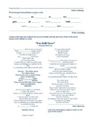 English Worksheet: Song Activity