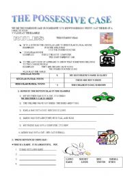 English Worksheet: POSSESIVE CASE