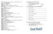 English worksheet: Survey Activity