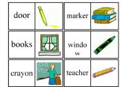 English Worksheet: SCHOOL DOMINO (part 3 out of 4)