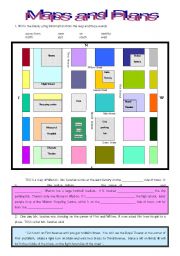 English Worksheet: Maps and Plans