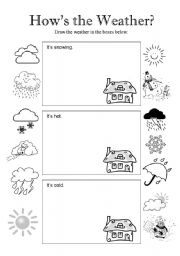 English Worksheet: Hows the Weather - Page 2