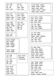 Irregular verbs