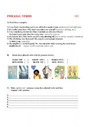 English worksheet: Phrasal Verbs001