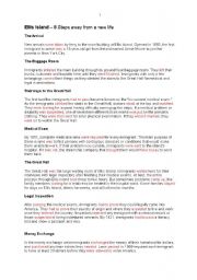 English Worksheet: Ellis Island � 8 Steps away from a new life - solution