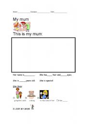 English Worksheet: Mothers Day worksheet