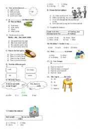 English Worksheet: exam part 2