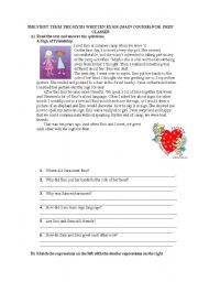 English Worksheet: Reading Comprehension 