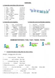 English Worksheet: Demonstratives