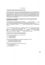 English Worksheet: The Past