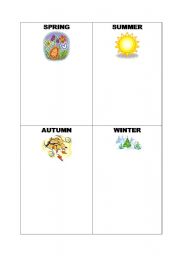 English Worksheet: Seasons part 1