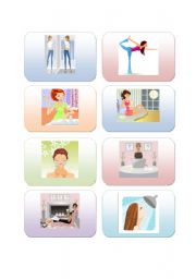 Daily routine flashcards set 1