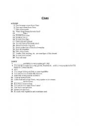 English Worksheet: Some and Any Crossword Puzzle