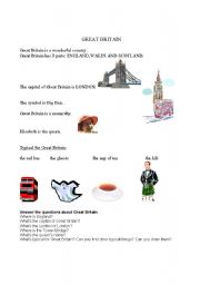 English Worksheet: Great Britain