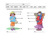 English Worksheet: Clothes 