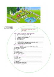 English Worksheet: at home