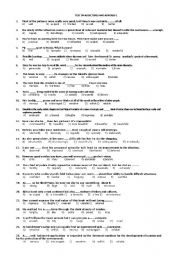 English Worksheet: tests on adjectives and adverbs