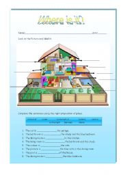 English Worksheet: Where is it