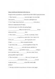 English Worksheet: Simple Past, Past Perfect, Present Perfect Exercise