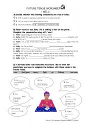 English Worksheet: Future tense