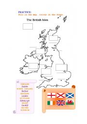 English Worksheet: British islands