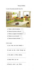 English worksheet: One sheet , two activities