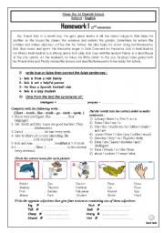 English Worksheet: test