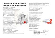 English Worksheet: Little Red Riding Hood by Roald Dahl