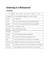 English worksheet: vocabulary