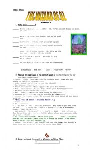 English Worksheet: Video Class- The Wizard of Oz- Worksheet 4