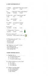 English Worksheet: miexed test