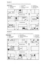 English Worksheet: Giving Directions