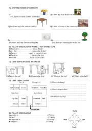 English Worksheet: quiz for the 6th grade2