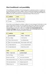 English Worksheet: If clauses