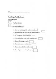 English Worksheet: TENSES