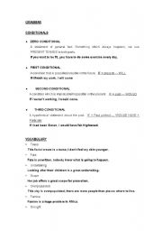 English worksheet: Conditionals and other stuff