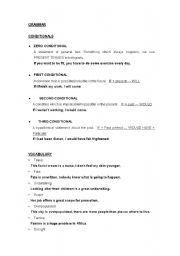 English Worksheet: Conditionals and other stuff