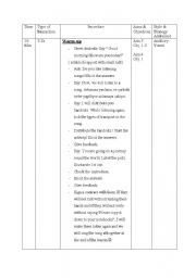 English Worksheet: present continuous lesson plan