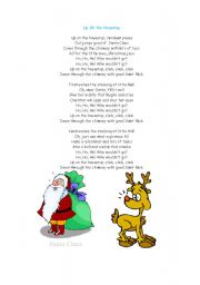 English worksheet: christmas song