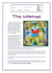 English Worksheet: The Internet 