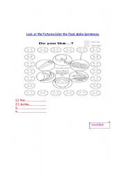 English worksheet: likes and dislikes