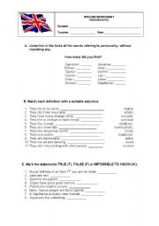 English Worksheet: Horoscopes 2 (worksheet)