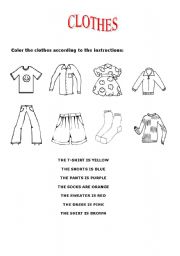 Color the clothes