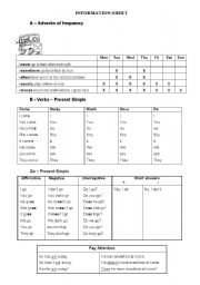 English Worksheet: Frequency adverbs/Present simple 
