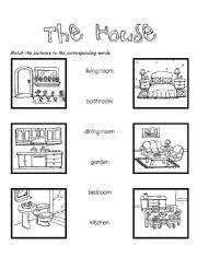 English Worksheet: The house