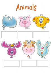 English Worksheet: Animals