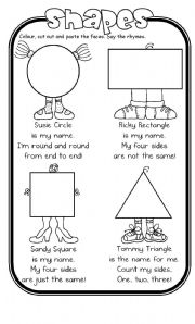 English Worksheet: Shapes